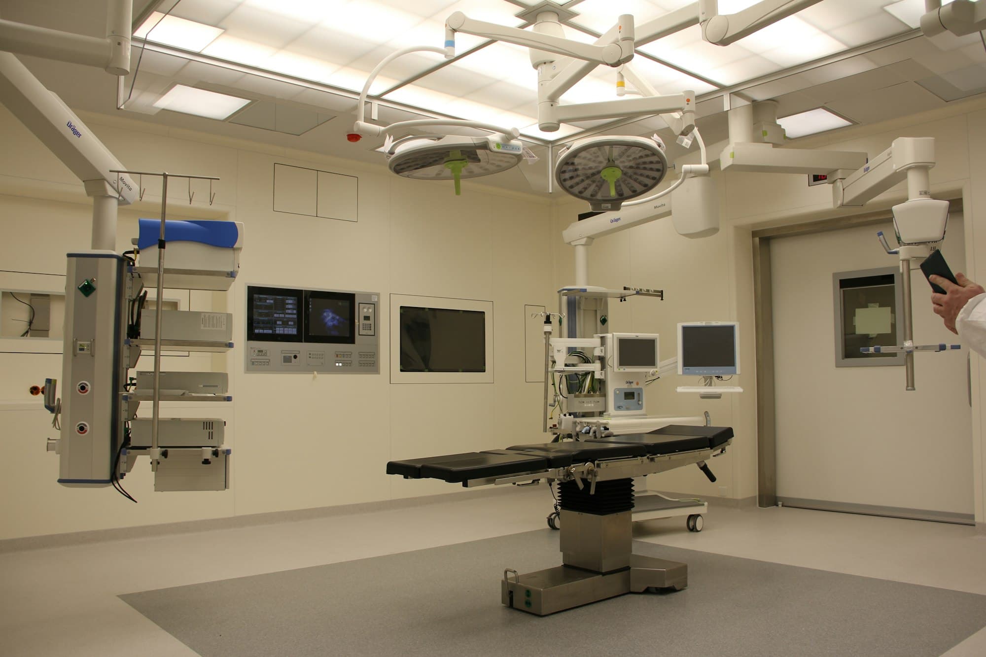 An operating theatre prepared for surgery